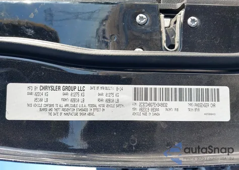 2014 Dodge Charger Se z USA, uszkodzony, nr VIN 2C3CDXBG7EH349832